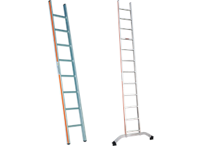HB Aluminium Anlegeleiter Typ 180 1-teilig 14 Sprossen L 4.17m B .37cm Gewicht 9.2kg - HB