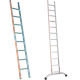 HB Aluminium Anlegeleiter Typ 180 1-teilig 16 Sprossen L 4.73m B.37cm Gewicht 10.5kg - HB