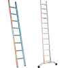 HB Aluminium Anlegeleiter Typ 180 1-teilig 8 Sprossen L 2.49m B.37cm Gewicht 5.8kg