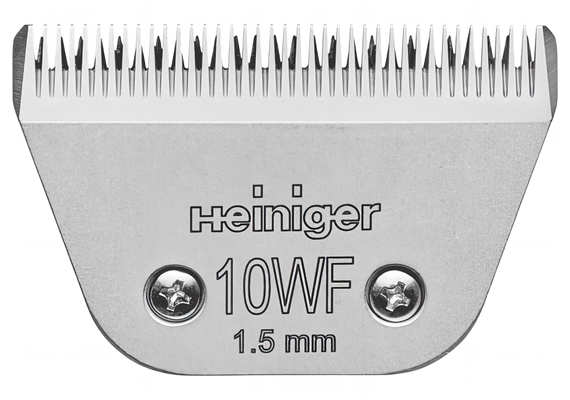 HEINIGER Schermesser breiter SAPHIR #10 WF / 1,5 mm - Pferd, Rind, Hund, Katze