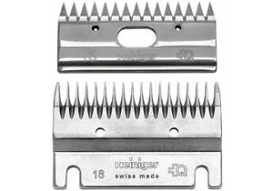 Heiniger Schermesser Set 18/15 - Pferd, Rind, Kühe - Schmutz Messer