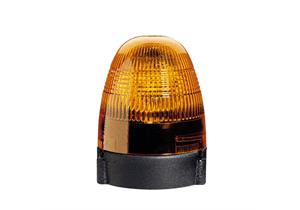 HELLA Rundumleuchte 24V KL Rotafix mit Glühlampe H1 gelb, mit schlagfestem Glas