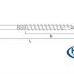 Holzbauschrauben HBS Senkkopf 90° Torx 40 8 x 100mm verzinkt mit Schaft und Schneidkerbe | Bild 2