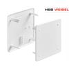 HSB-WEIBEL Steckdeckel zu UP Abzweigdose 155 912 076 130x130x5mm weiss - 447
