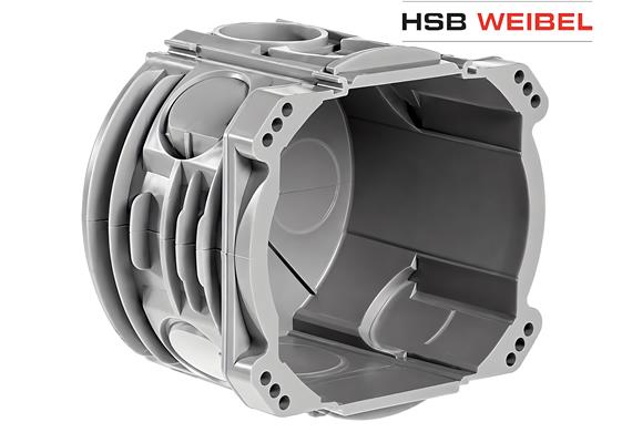 HSB-WEIBEL UP-Einlasskasten FH NIS I Ø71mm Snapfix kompatibel