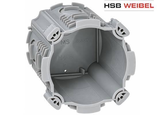 HSB-WEIBEL UP-Einlasskasten Gr.I NIS Kombi Ø71mm Tiefe 60mm SNAPFIX kompatibel