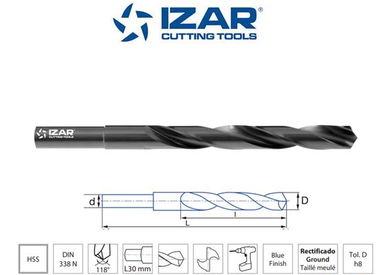 IZAR Spiralbohrer DIN 338 Typ N, HSS Ø 15.5 mm - 540