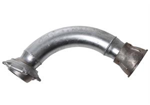 Jaucherohrbogen verzinkt 90° mit Pfanne + Kugel Ø 62 mm - Kugelkupplung-System