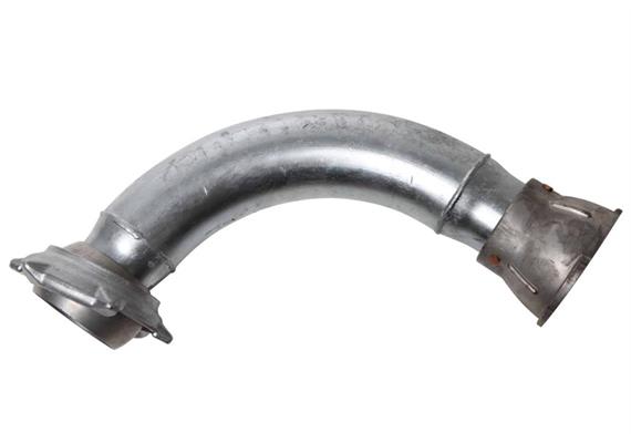 Jaucherohrbogen verzinkt 90° mit Pfanne + Kugel Ø 62 mm - Kugelkupplung-System