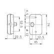 Jokon Positionsleuchte PLR 130 weiss mit Rücksstrahler 74 x 45 x 23 mm | Bild 2