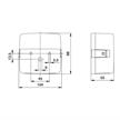 Jokon Rückleuchte / Multifunktionsleuchte L 205 12Volt 104 x 98 x 55 - Ersatzglas - 039 | Bild 2