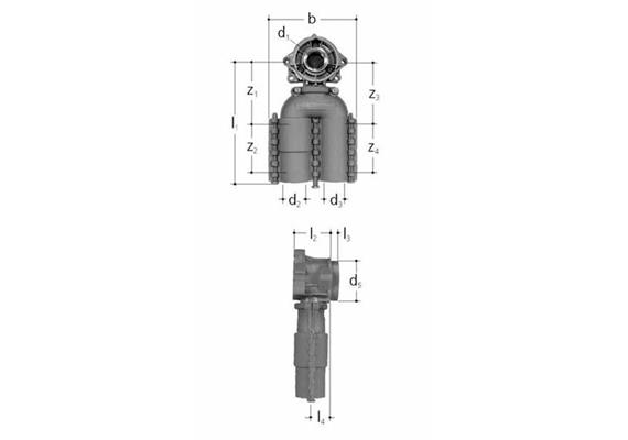 JRG Sanipex Dose 2-fach 90°Dosenkörper aus Kunststoff GN-d ½-16-12