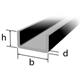 Kaltgerolltes U-Profil 60 x 60 x 4mm, Stahl S235JR - ENG