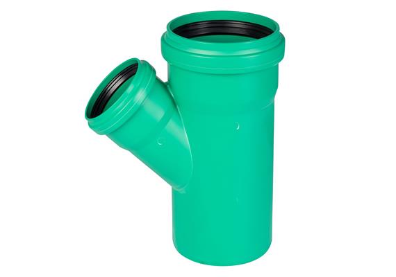 Kanalrohr-Abzweiger AWADUKT KGEA-PP SN4 D125 x 110mm mit Dichtung