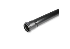 Kanalrohr HDPE S12,5 SDR26 SN4 gemufft mit Dichtung L 6m Ø 200 x 7.7mm schwarz - SPX0
