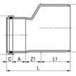 Kanalrohr Reduktion KGR-PP SN8 Ø 160/125mm mit Dichtung | Bild 2