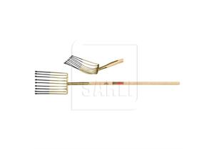 Kartoffelgabel - SAHLI Superieur, 9 Zinken, B 260mm, Zinkenlänge 360mm, Stiel 1350 / Ø38mm - 066