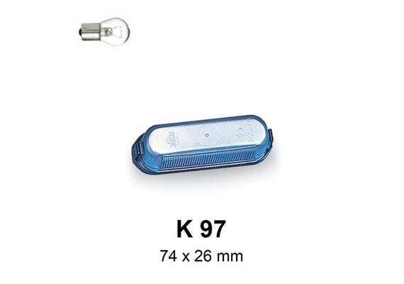 Kennzeichenleuchte Jokon K 97 12Volt 74 x 26 x 27 mm - 039