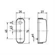 Kennzeichenleuchte Jokon K 97 12Volt 74 x 26 x 27 mm - 039 | Bild 2
