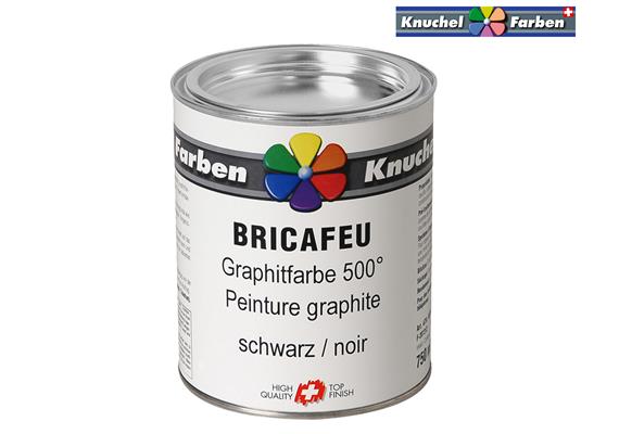 KNUCHEL Bricafeu Graphitfarbe 500°C 750 ml schwarz seidenmatt IGP Trend 9