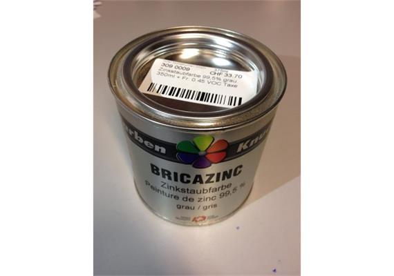 KNUCHEL Farben 77 BRICAZINC Zinkstaubfarbe 99,5% grau 375ml + Fr. 0.45 VOC Taxe