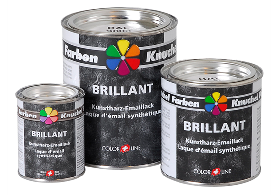 KNUCHEL Kunstharz-Emaillack Brilamat 375 ml, schwarz matt Ral 9005 - 309