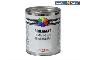 KNUCHEL Kunstharz Emaillack Brilamat 750 ml Schwarz matt hochglanz RAL 9005 Holz+Metall - 309
