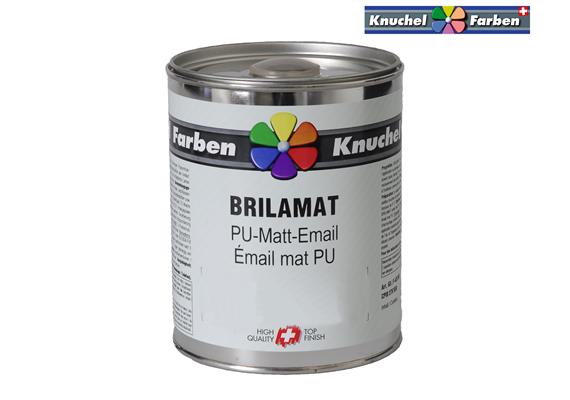 KNUCHEL Kunstharz Emaillack Brilamat 750 ml Schwarz matt hochglanz RAL 9005 Holz+Metall - 309