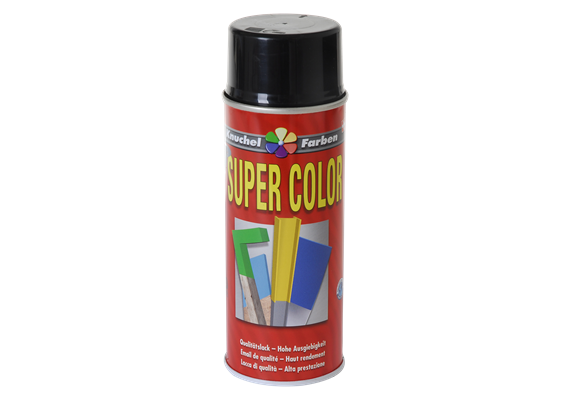 KNUCHEL Lackspray Super Color 400 ml Schwarz RAL 9005 glanz