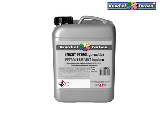 KNUCHEL Leuchtpetrol geruchlos 5 Liter Kanister Flammpunkt 65 °C für Brennzwecke