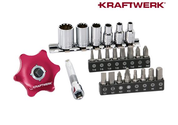 KRAFTWERK 24-tlg. COMBI Fingerratschen-Satz 38005
