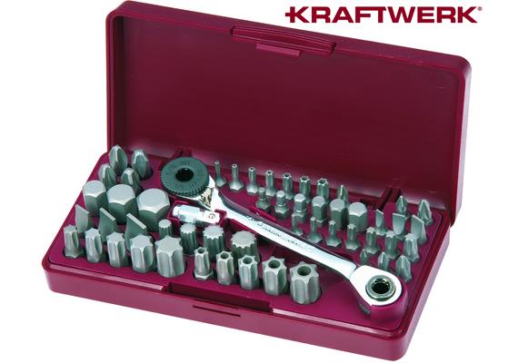 KRAFTWERK 55-t. Tribit-Werkzeugsatz 1/4"+5/16" 4072