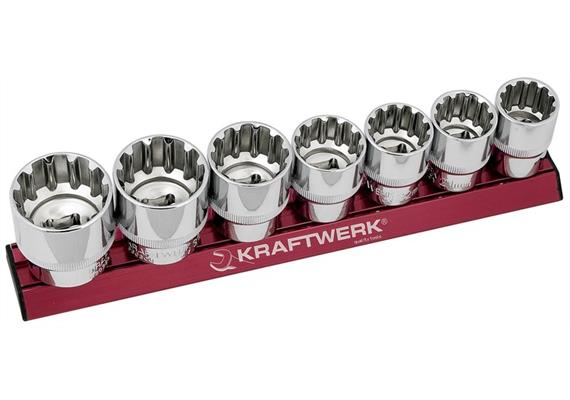 KRAFTWERK 7-t. COMBI-Stecknusssatz MAGALU Set 1/2" 20 - 32 mm 330991