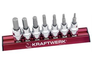 KRAFTWERK 7-t.InSechsk-Bit-Steckn.satz MAGALU 3/8"