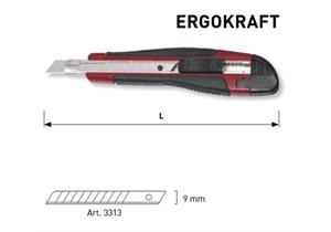 Kraftwerk Abbrechmesser 3310 mit 9mm Klingenbreite