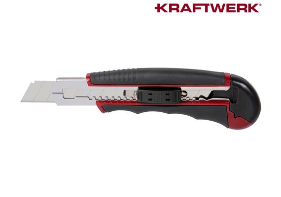 KRAFTWERK Abbrechmesser ergokraft 18 mm mit 6 Klingen 3312