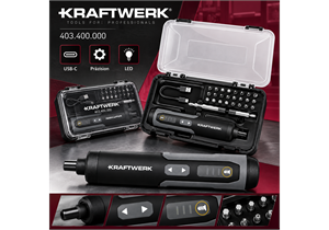 KRAFTWERK Akku-Bit-Stabschrauber Satz 3.6V mit USB-C, 28-tlg 403.400.000