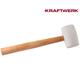 KRAFTWERK Gummihammer, weiss, hickory-Griff, Ø 58 mm, 16 OZ 310.110.016