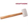 KRAFTWERK Gummihammer, weiss, hickory-Griff, Ø 58 mm, 16 OZ 310.110.016