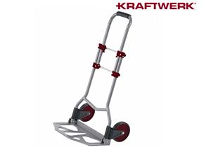 KRAFTWERK Klappbarer Faltwagen 3914 bis 70 kg mit Gummiräder für Warentransporte