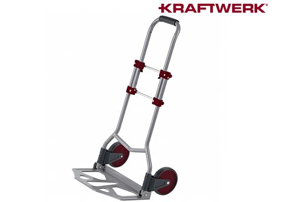 KRAFTWERK Klappbarer Faltwagen 3914 bis 70 kg mit Gummiräder für Warentransporte