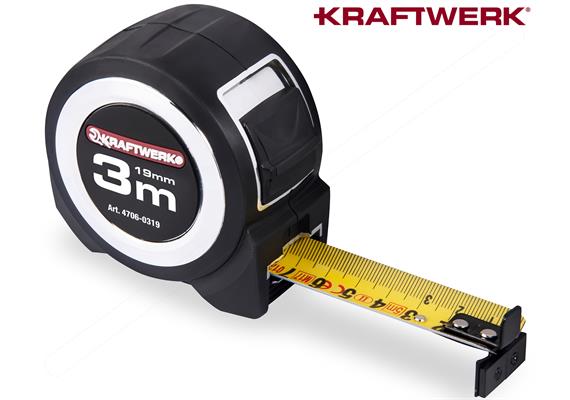 KRAFTWERK Profi-Rollmeter 3 m x 19 mm 4706-0319