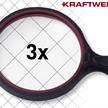 KRAFTWERK Vergrösserungsglas mit LED-Licht und 3-fache Vergrösserung 3341 | Bild 3
