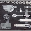 KRAFTWERK Werkzeugkoffer B143, 1/4"+3/8", 102-tlg. 202.143.000 - 285 | Bild 6