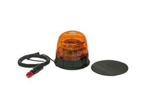 Kramp Rundumleuchte LED 12V/24V mit Magbet, Spiralkabel Stecker