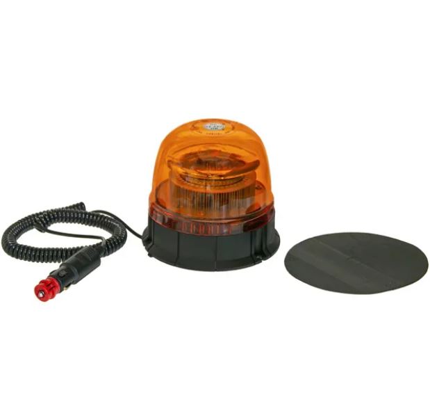 Kramp Rundumleuchte LED 12V/24V mit Magbet, Spiralkabel Stecker,  Rundumleuchten / Blitzleuchten - Hofer Mühlethurnen GmbH