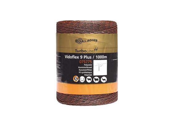 Kunstofflitze Vidoflex 9 Turboline plus L 1000m terra