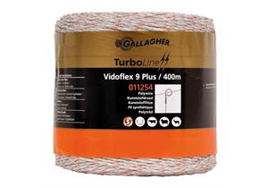 Kunstofflitze Vidoflex 9 TurboLine Plus weiss mit 6 rostfreien - 3 Kupferleiter L 400m