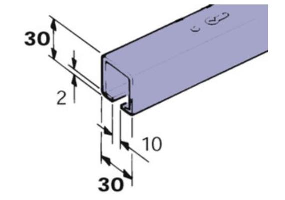 Laufschienenverbindungen HAWA Eku Porta 60/100 H L120 mm x 35 x 32mm