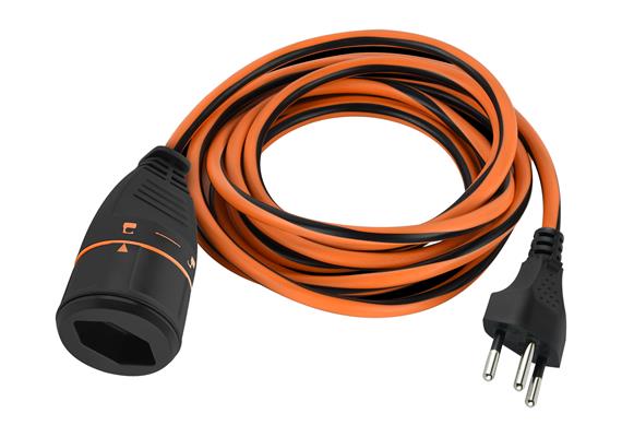 LOCKXTEND Verlängerungskabel 10 m Typ 12 1mm2 orange/schwarz - EHD